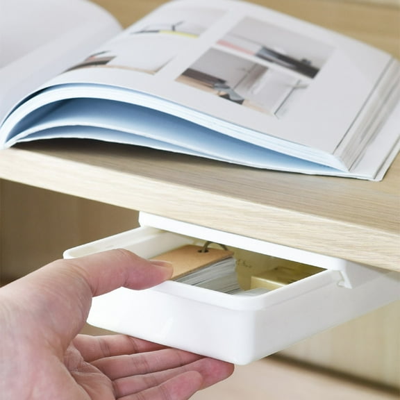 "Home Edit Storage Rucky Drawer Storage Box, Retractable Partition Table, Hidden Storage, Non-Mark A"