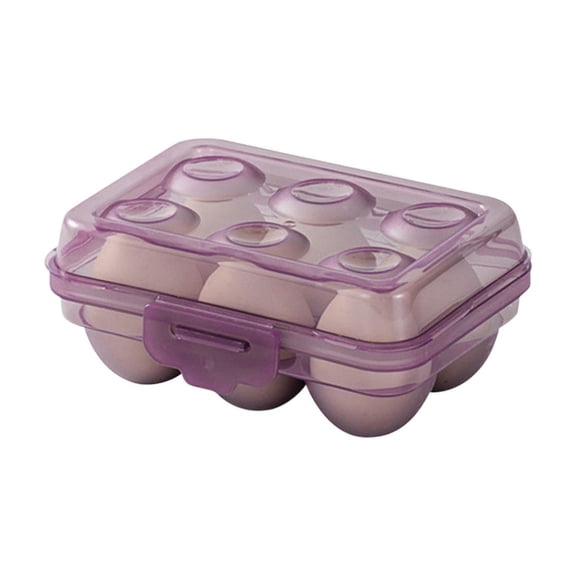 Home Egg Container With Lid for Refrigerator Organization Portable Egg Tray Clear Stackable Egg Holder for Kitchen and Pantry Organizers