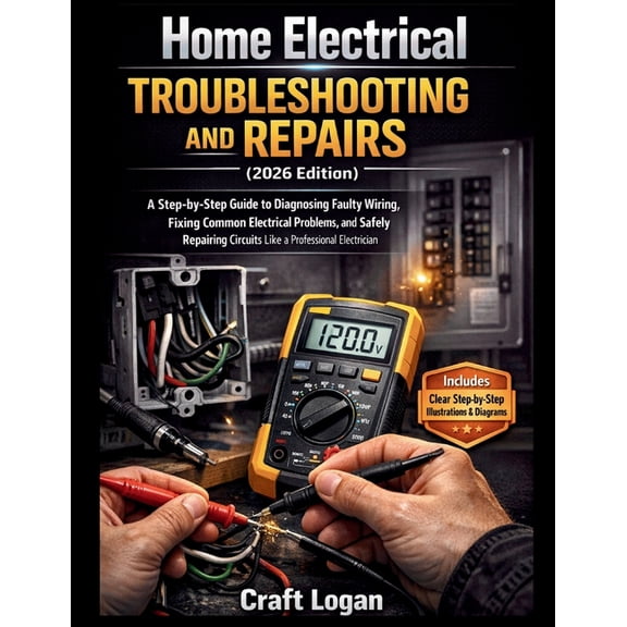 Home Electrical Troubleshooting and Repairs (2026 Edition): A Step-by-Step Guide to Diagnosing Faulty Wiring, Fixing Com, (Paperback)