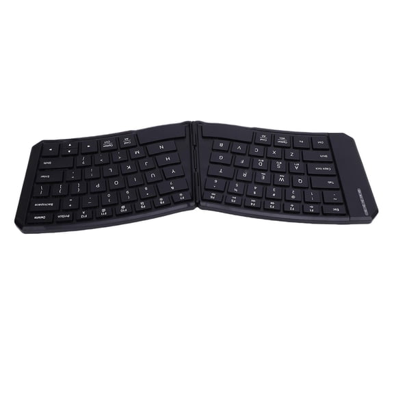 Home Electronics Folding Rechargeable Wireless Keyboard, V Shape 166 Angle Ergonomic Foldable Keyboard for Working