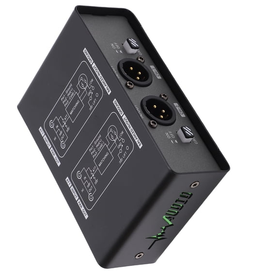 Home Electronics Hum Hum Eliminator Box 3 Level Gain Adjustment Eliminates Noise Interference 2 Channel Ground Noise Isolator