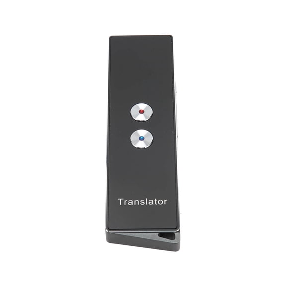 Home Electronics Smart Voice Language Translator Device, Translation Device Real Time Support 74 Languages Handheld Low Power Dissipation 70 Accents for Learn for Travel Black