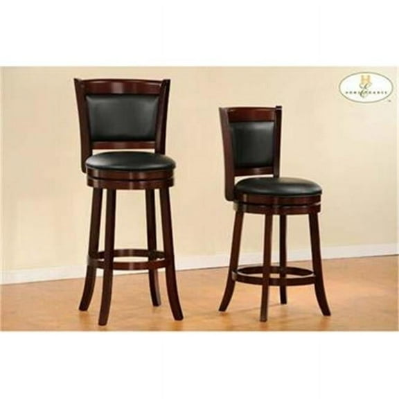 Home Elegance 1131-29S Shapel Swivel Bar Height Chair