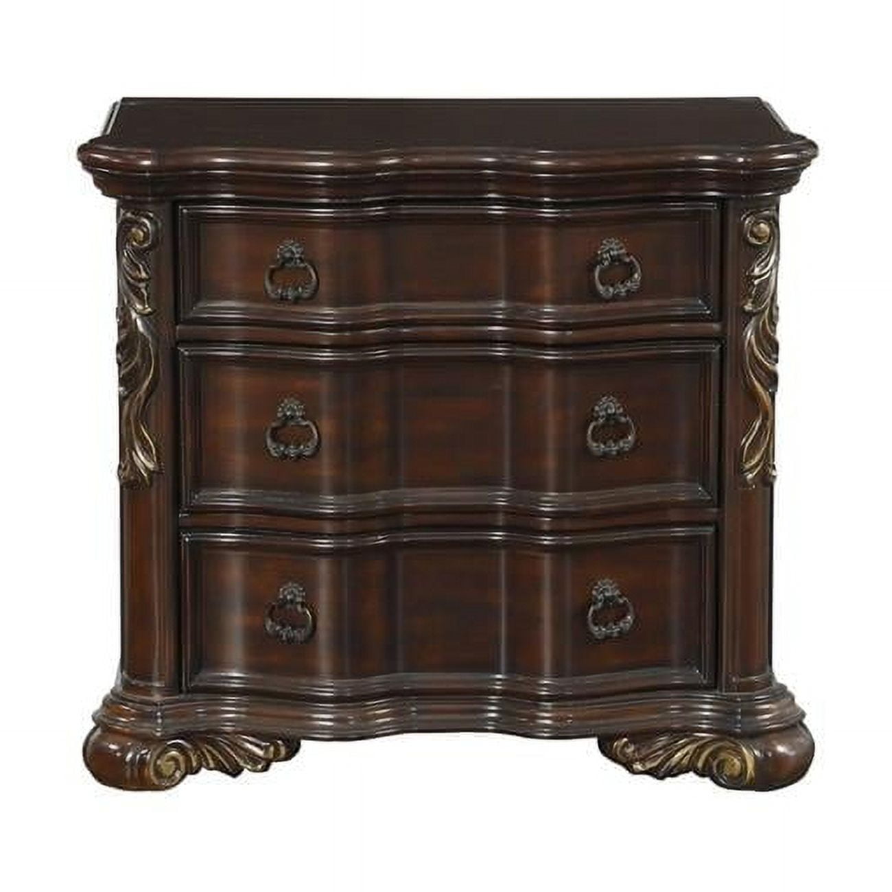 Home Elegance 1603-4 31.75 x 19 x 36 in. Royal Highlands Night Stand - Brown