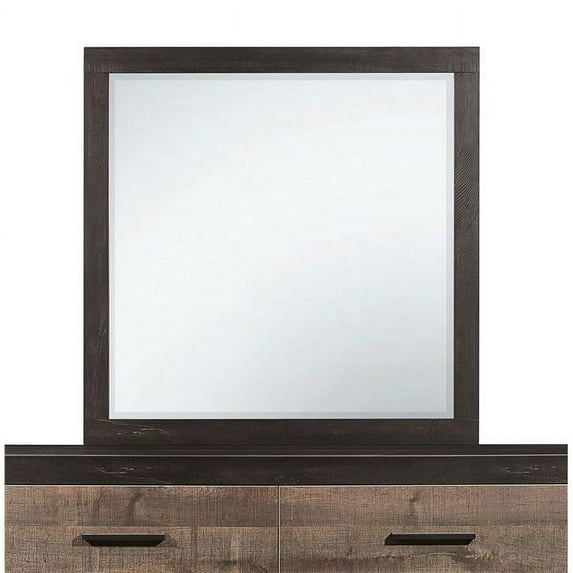 Home Elegance 1762-6 39.5 x 0.75 x 39.5 in. Miter Mirror - Mahogany & Ebony