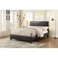thumbnail image 1 of Home Elegance 1881KPU-1EK 46 x 14.5 in. Eastern King Size Deleon Upholstered Platform Bed - Dark Brown, 1 of 1