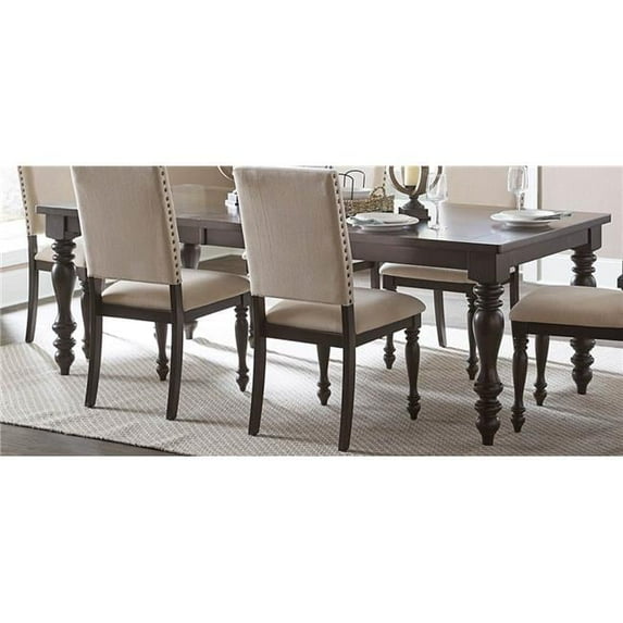 Home Elegance Begonia Birch Veneer Dining Table - Gray - 30in.H x 90in.W x 42in.L