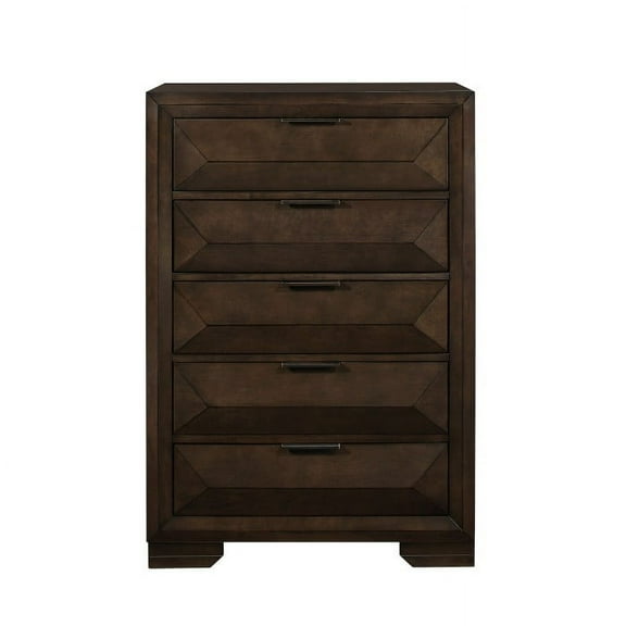 Home Elegance Chezkys Collections Unique Chest with Horizontal Metal Accent