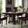 thumbnail image 1 of Home Elegance Lordsburg Double Pedestal Dining Table in Dark Brown, 1 of 7