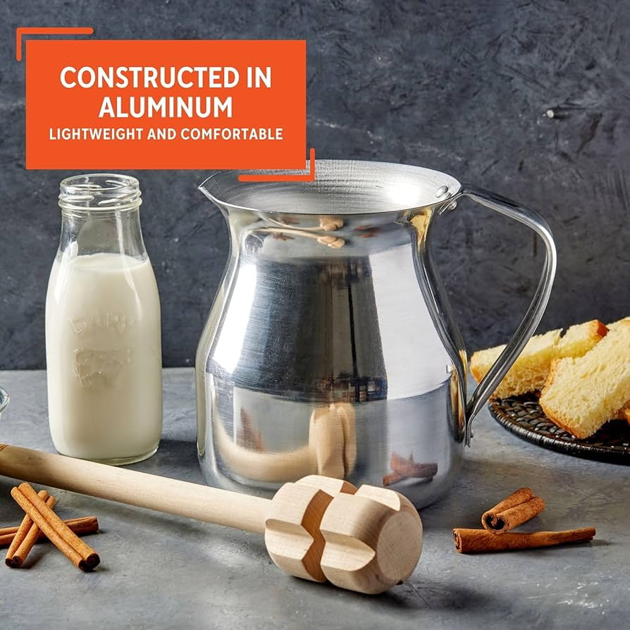Home Elements 2 Liter Aluminum Hot Chocolate Pitcher Maker Chocolatera ...