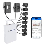 Sungrass Home Energy Monitor   AI-Powered, 10-Circuit, Solar Self-Consumption Meter, Wi-Fi/Ethernet, Realtime Monitor, Home Assistant Support