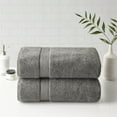 thumbnail image 1 of Home Essence 800gsm 100% Cotton Bath Sheet 2 Piece Set, Gray, 1 of 11