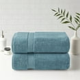 thumbnail image 1 of Home Essence 800gsm 100% Cotton Bath Sheet Antimicrobial 2 Piece Set, Aqua, 34x68", 1 of 7