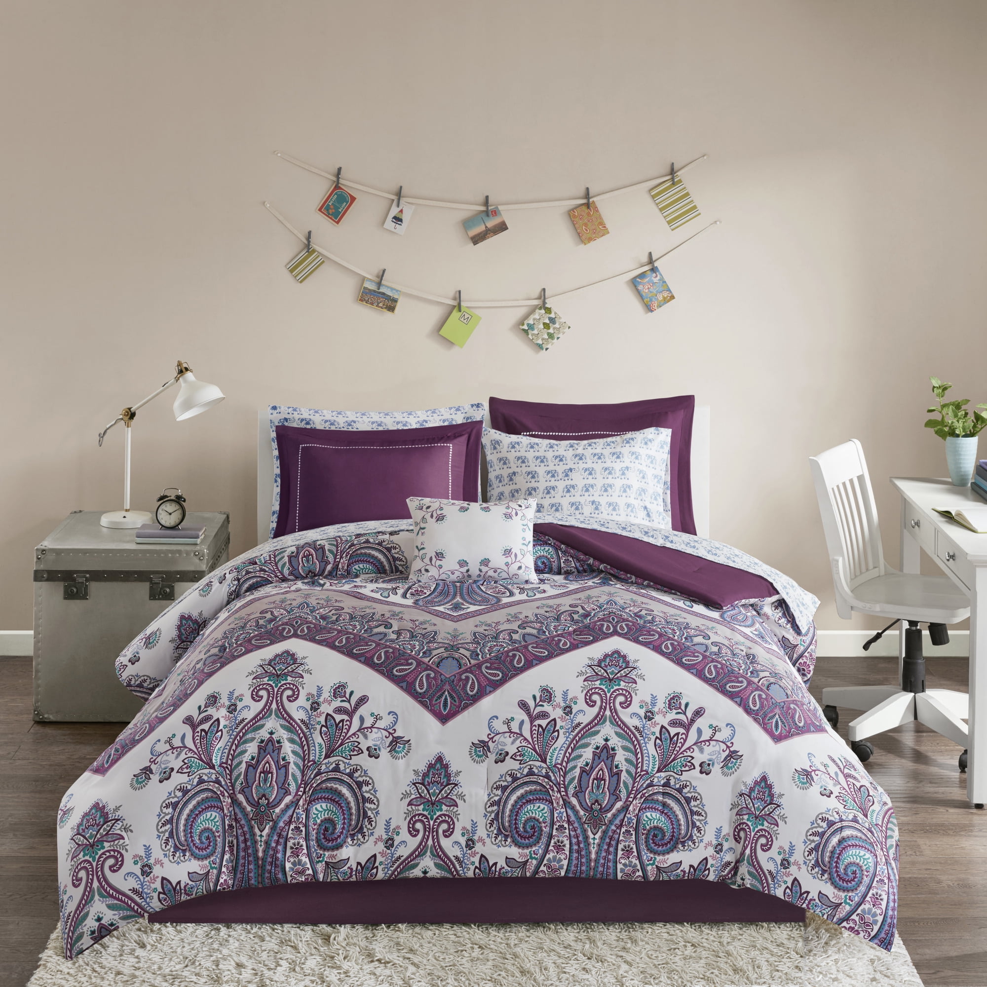 Home Essence Apartment Allura Bed in a Bag Comforter Set with Bed