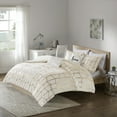 thumbnail image 1 of Home Essence Apartment Arielle Metallic Printed Duvet Cover Set, King/Cal King, Ivory/Gold, 1 of 9