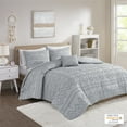 thumbnail image 1 of Home Essence Apartment Jemma Solid Clipped Jacquard Comforter Set, Twin/Twin XL, Grey, 1 of 13