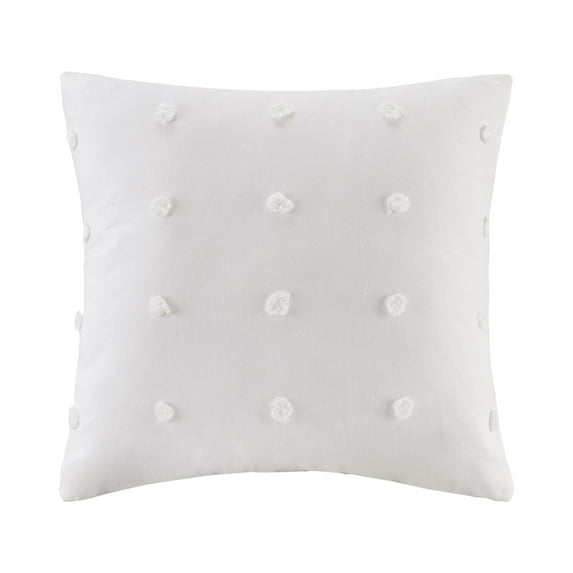 Home Essence Apartment Kay Cotton Jacquard Pom Pom Square Pillow