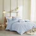 thumbnail image 1 of Home Essence Apartment Kay Cotton Tufted Blue 7 piece Duvet Cover Bedding Set, Full/Queen, 1 of 14