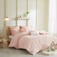 thumbnail image 1 of Home Essence Apartment Kay Cotton Tufted Pink 5 piece Duvet Cover Bedding Set, Twin/TXL, 1 of 16
