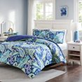 thumbnail image 1 of Home Essence Apartment Kayla Reversible Comforter Mini Set, Full/Queen, Navy, 1 of 6