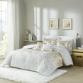 thumbnail image 1 of Home Essence Apartment Kendra Metallic Animal Printed Polyester Comforter Set, Ivory/Gold, Twin/Twin XL, 1 of 6