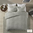 thumbnail image 1 of Home Essence Apartment Ronan 3 Piece Cotton Chenille Comforter Set, Full/Queen, Grey, 1 of 11