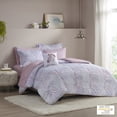 thumbnail image 1 of Home Essence Apartment Samara Zebra Printed Comforter and Sheet Set, Full, Lavender, 1 of 17