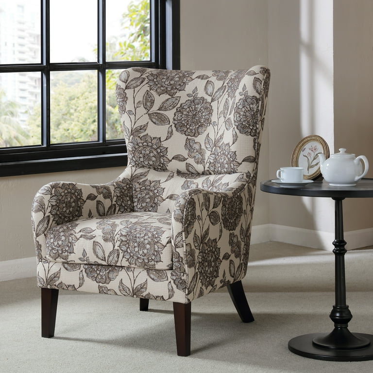 Multi colored wingback chair hot sale