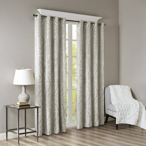 Home Essence Azalea Knitted Jacquard Total Blackout Panel