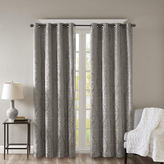 Home Essence Azalea Knitted Jacquard Total Blackout Panel
