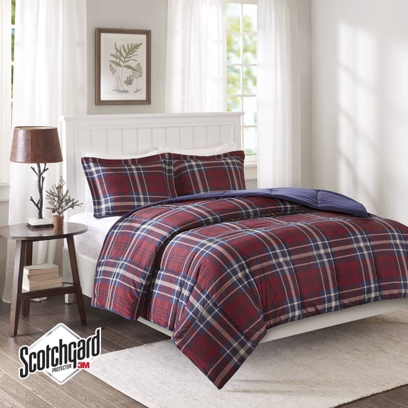 Home Essence Bengston 3M Scotchgard Down Alternative Comforter Mini Set, King/Cal King