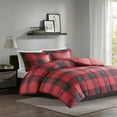 thumbnail image 1 of Home Essence Brooks 3M Scotchgard Down Alternative Comforter Mini Set, Twin/Twin XL, Red/Black, 1 of 5
