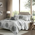thumbnail image 1 of Home Essence Cabrillo Bed in a Bag Coverlet Bedding Set, Gray, Full, 1 of 4