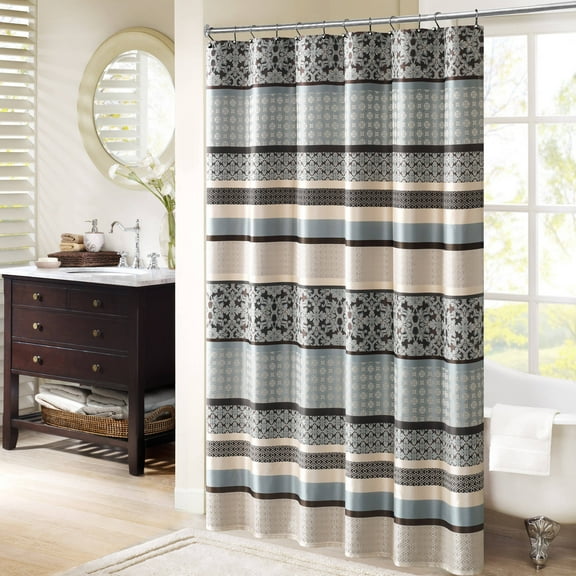 Home Essence Cambridge Jacquard Shower Curtain