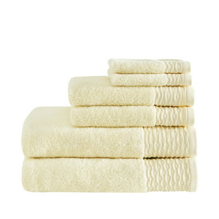 Home Essence Splendor 1000gsm 100% Cotton 6 Piece Towel Set, White