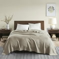 thumbnail image 1 of Madison Park Egyptian Cotton Lightweight Blanket, Full/Queen - Khaki, 1 of 6