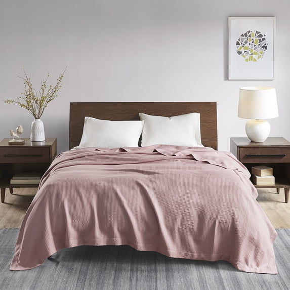 Madison Park Egyptian Cotton Lightweight Blanket, King - Rose