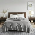 thumbnail image 1 of Madison Park Egyptian Cotton Lightweight Blanket, Twin - Grey, 1 of 6