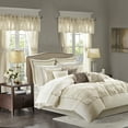 thumbnail image 1 of Home Essence Emma 24 Piece Room in a Bag Comforter Set with Sheets, King, Ivory, 1 of 15