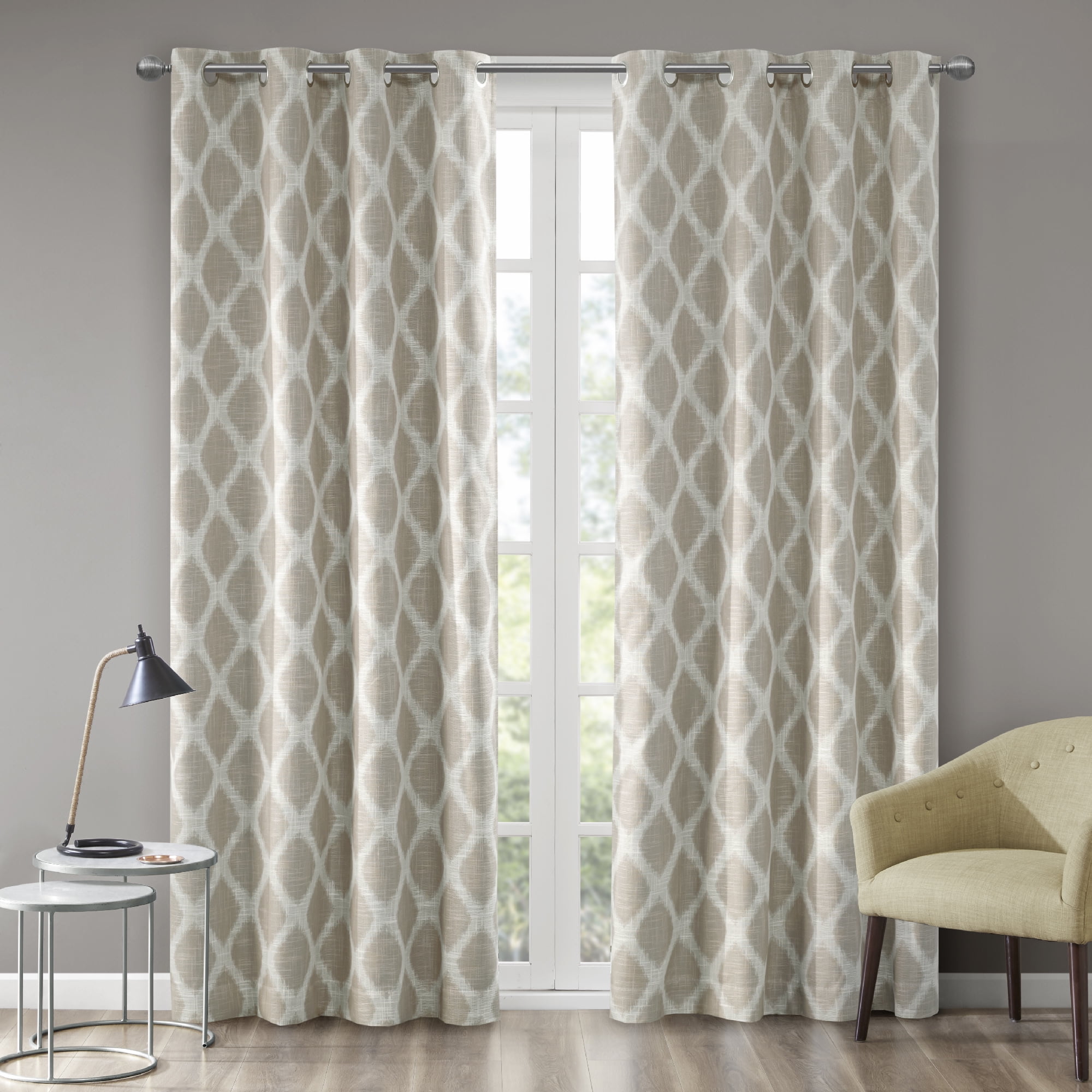 Home Essence Etro Printed Ikat Blackout Window Curtain Panel