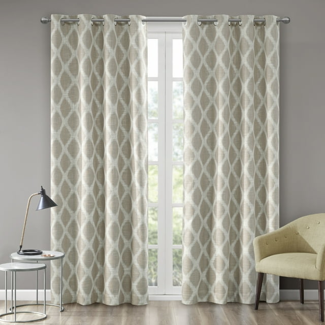 Home Essence Etro Printed Ikat Blackout Window Curtain Panel