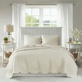 thumbnail image 1 of Home Essence Genoa 3 Piece Reversible Scalloped Edge Coverlet Set, 1 of 11