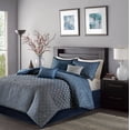 thumbnail image 1 of Home Essence Hudson 7-Piece Jacquard Comforter Bedding Set, 1 of 7