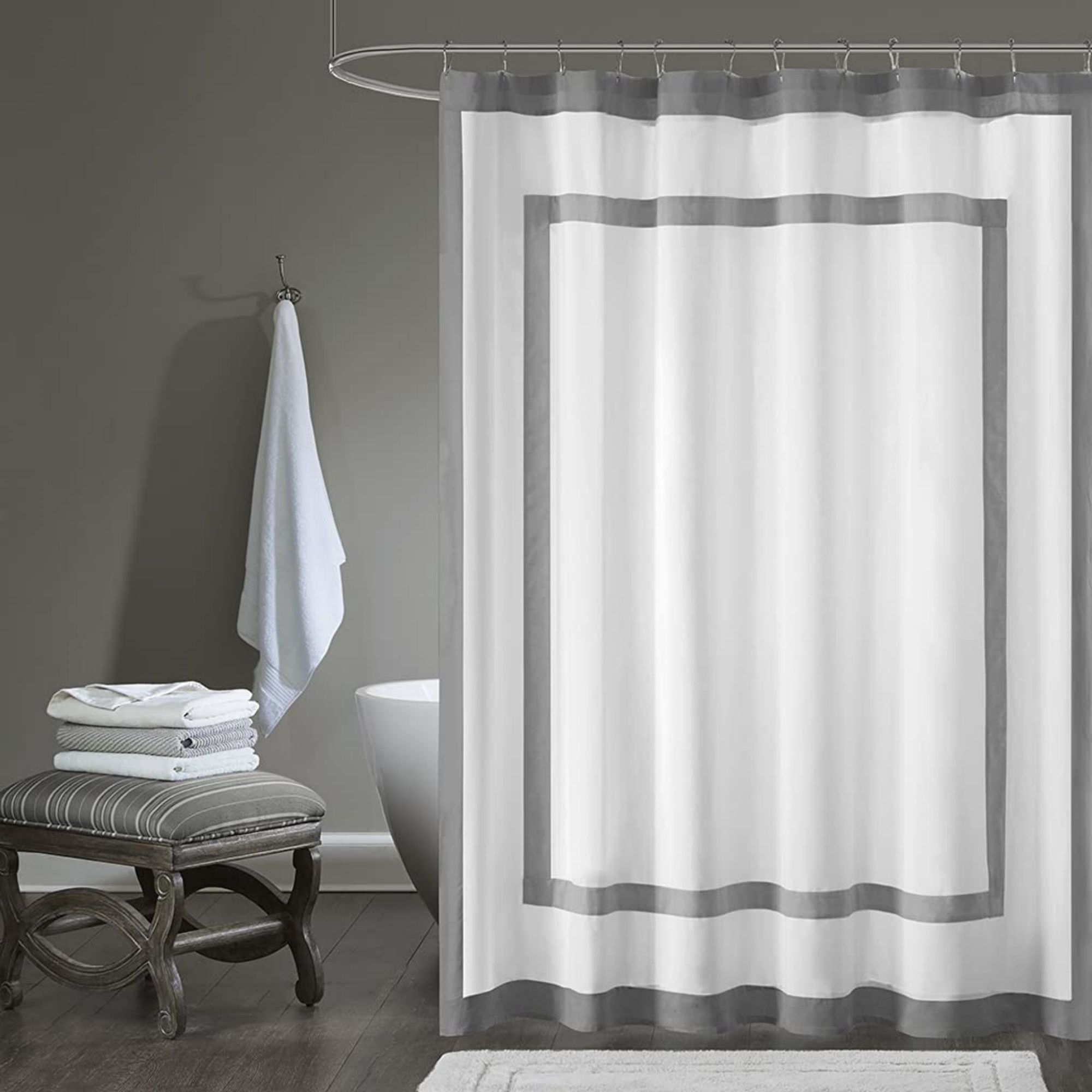 Home Essence Jackson Cotton Shower Curtain - image 1 of 4