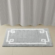 Madison Park Evan High Pile Cotton Tufted Bath Rug, 24x40" - Grey