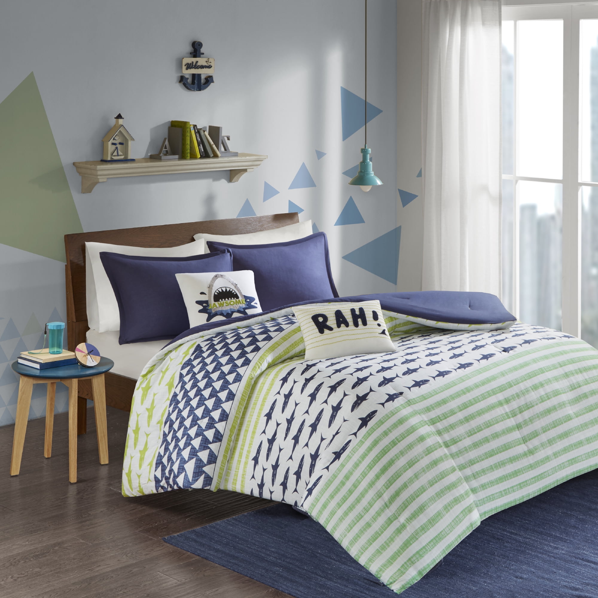 Shark comforter set clearance full