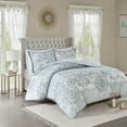 thumbnail image 1 of Home Essence Lian 3 Piece Cotton Printed Reversible Duvet Cover Set, King/Cal King, Blue, 1 of 13