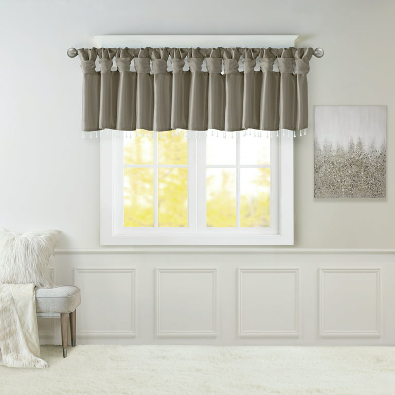 Home Essence Lillian Twist Tab Lined Window Curtain