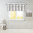 thumbnail image 1 of Home Essence Lillian Valance for Living Room, Lightweight Valance for Bedroom, Faux Silk Valance with Beads, Silver, 26” L x 50” W x 0.13” H, 1 of 9