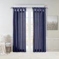 thumbnail image 1 of Home Essence Lillian Twisted Tab Top Curtains, Lined Curtains, Navy, 50" x 95", 1 of 8